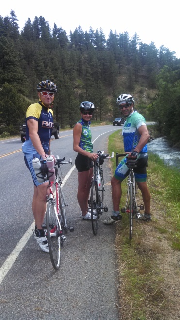 Bike training with Craig, Anna and Bart